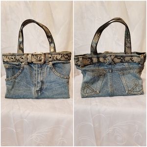 Denim handbag